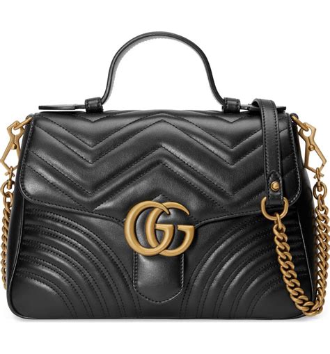 gucci calfskin matelasse small gg marmont top handle bag|GG Marmont small shoulder bag in black velvet .